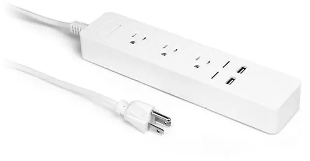 Alt view image 10 of 12 - Aluratek (ASHPS05F) - Eco4life Wi-Fi Smart Power Strip with Surge Protection for Home and Office (3 x AC Outlets, 2 x USB Ports), iOS & Android
