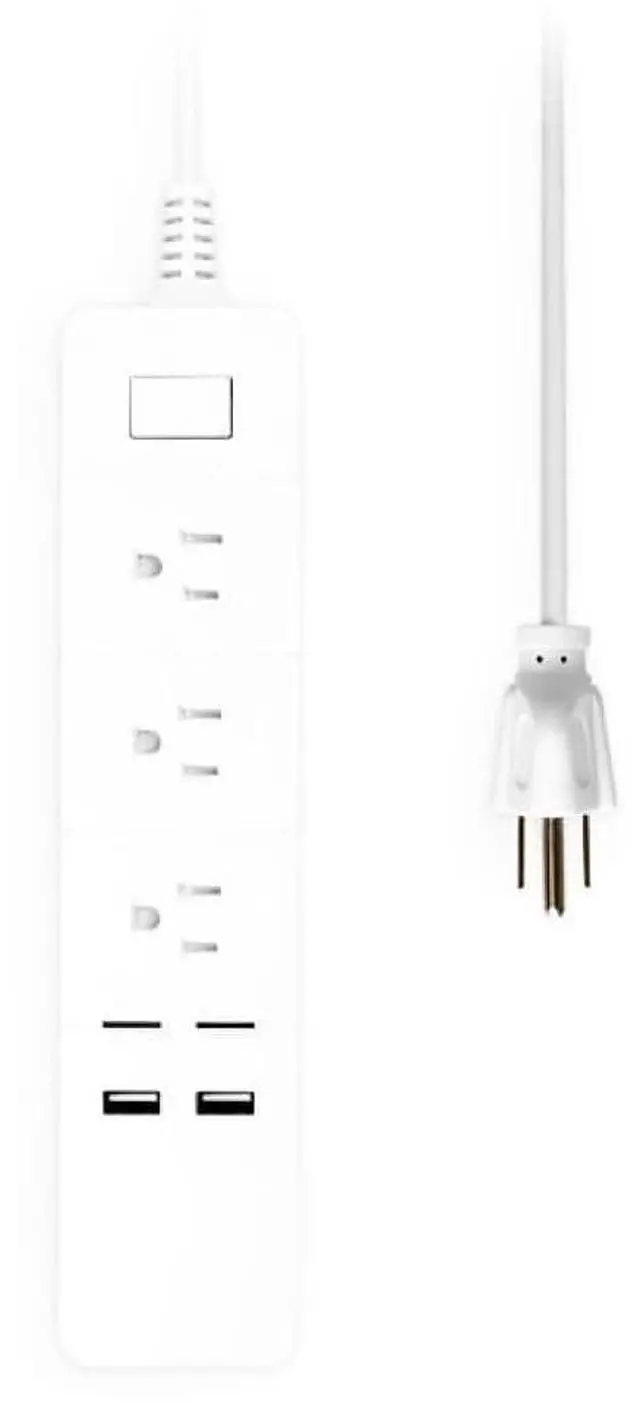 Alt view image 11 of 12 - Aluratek (ASHPS05F) - Eco4life Wi-Fi Smart Power Strip with Surge Protection for Home and Office (3 x AC Outlets, 2 x USB Ports), iOS & Android