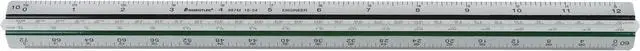 Alt view image 12 of 13 - Staedtler Engineers Pro Triangular Scale Mars ALM 12" Silver 987M1834BK
