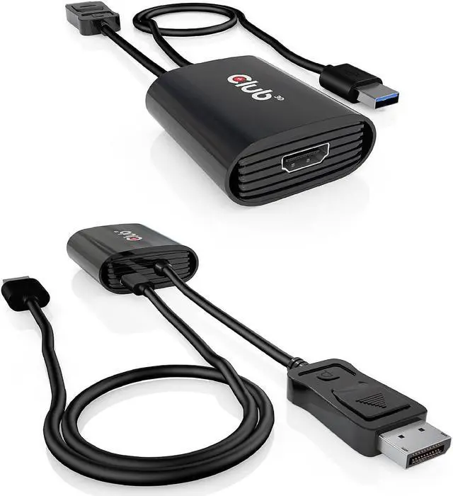 Alt view image 8 of 14 - Club3D CAC-1085 DisplayPort 1.4 to HDMI 4K120Hz HDR Active Adapter M/F