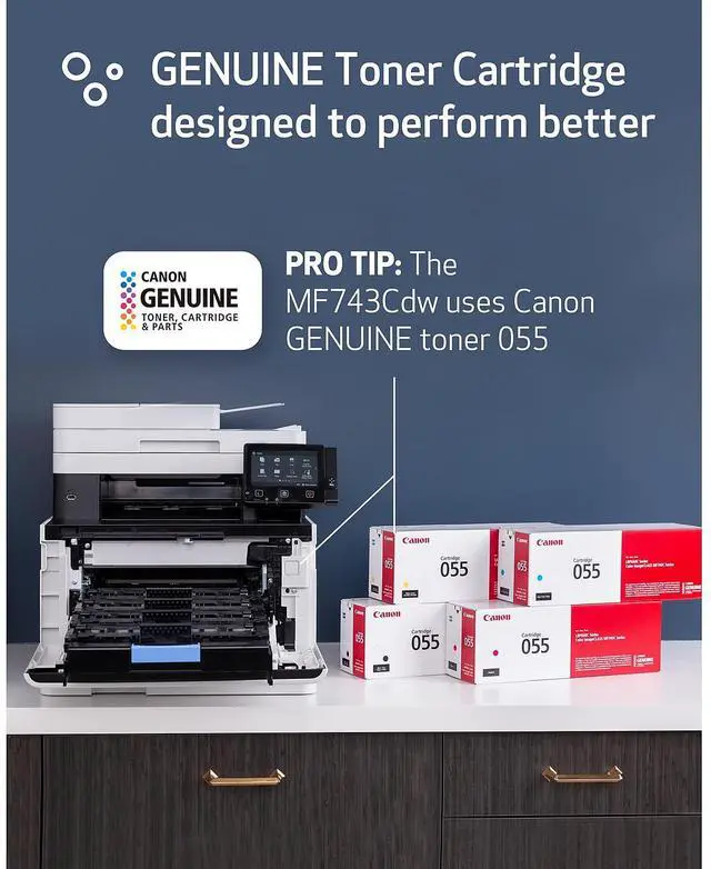 Alt view image 16 of 20 - Canon - 3101C011 - Canon imageCLASS MF740 MF743Cdw Wireless Laser Multifunction Printer - Color -