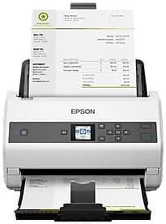 Alt view image 9 of 10 - Epson WorkForce DS-870 Sheetfed Scanner 600 dpi Optical B11B250201