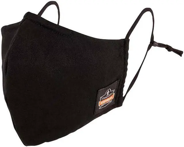 Main image of Ergodyne Skullerz Reusable Cloth Contoured Face Cover Mask Extra Large Black 3