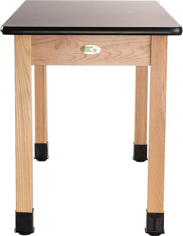 Alt view image 4 of 4 - NATIONAL PUBLIC SEATING SLT1-2460H Sci Lab Table,HSLT,Oak Legs,24"x60"x30"