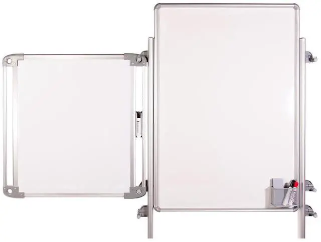 Alt view image 7 of 7 - Ghent NEX204EP4-FR Nexus Easel Whiteboard - 32" x 76.13" - White Surface, Satin Aluminum Frame