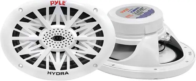 Alt view image 7 of 7 - Pyle PLMR692 6 x 9 Inch 260 Watt Water Resistant Marine Speakers, White (1 Pair)
