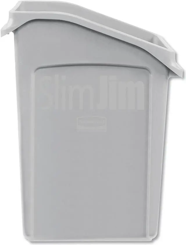 Alt view image 11 of 14 - Slim Jim Under-Counter Container, 23 gal, Polyethylene, Gray