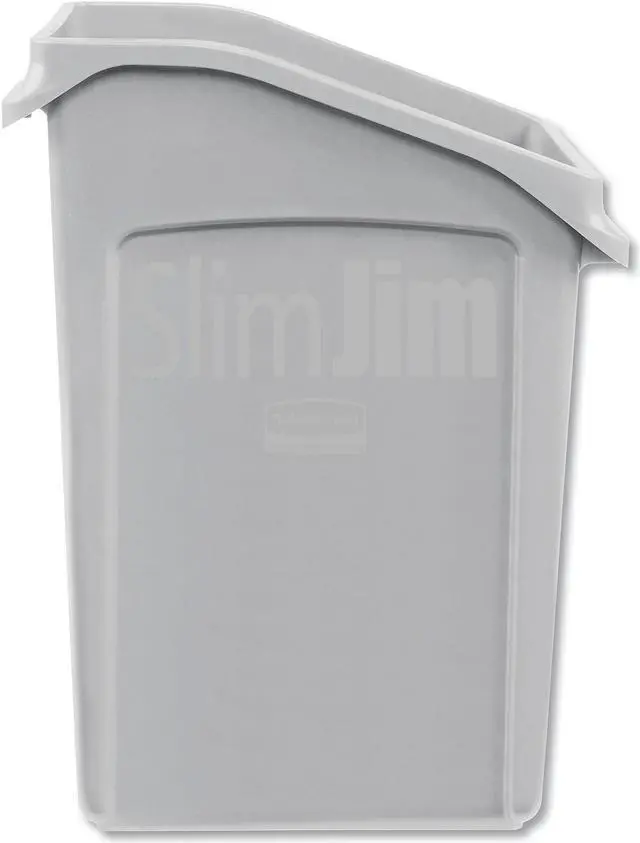 Alt view image 12 of 14 - Slim Jim Under-Counter Container, 23 gal, Polyethylene, Gray