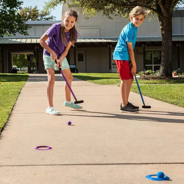 Alt view image 14 of 14 - Champion Sports MGSET Mini Golf Set - 12 Balls/6 Putters/18 Rings/3 Target Holes