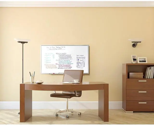 Alt view image 18 of 20 - Ghent Non-Magnetic Whiteboard with Aluminum Frame 18""H x 24""W (M2-18-1)