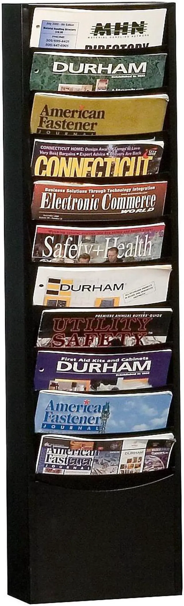 Alt view image 6 of 8 - DURHAM MFG 402-08 Literature Rack,Compartment 11,Blk