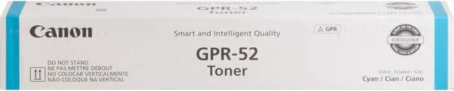 Alt view image 4 of 4 - Canon GPR-52 Original Toner Cartridge - Cyan - Laser - 11500 Pages - 1 Each