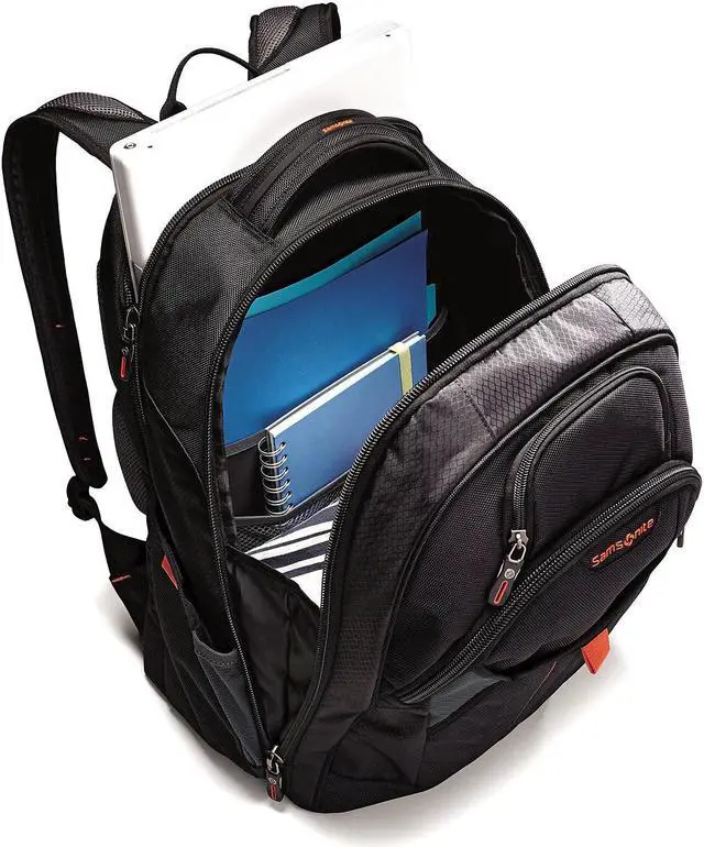 Alt view image 9 of 12 - Samsonite Tectonic Backpack 8-1/2"x13-1/2" Black 663031070
