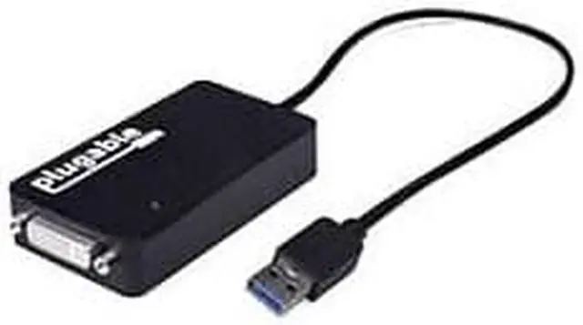 Alt view image 7 of 8 - Plugable USB 3.0 to DVI/VGA/HDMI Video Graphics Adapter for Multiple Monitors up to 2048x1152 Supports Windows 10, 8.1, 7, XP, and Mac 10.14+