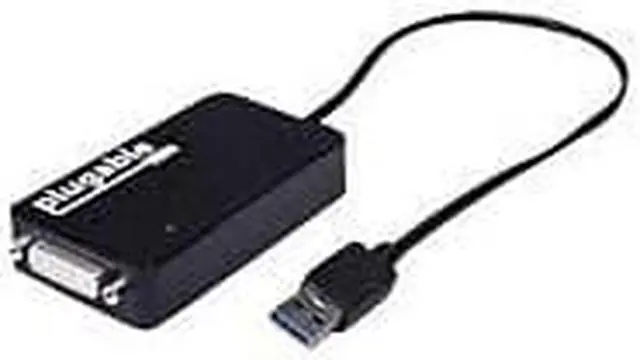 Alt view image 8 of 8 - Plugable USB 3.0 to DVI/VGA/HDMI Video Graphics Adapter for Multiple Monitors up to 2048x1152 Supports Windows 10, 8.1, 7, XP, and Mac 10.14+