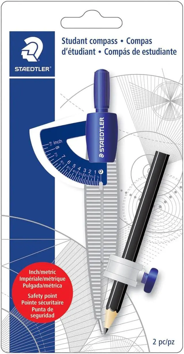 Alt view image 5 of 6 - Staedtler Student Compass w/Pencil