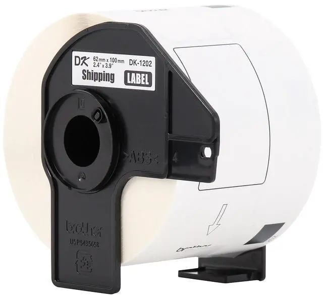 Alt view image 11 of 18 - Brother Genuine DK-120224PK Die-Cut Shipping Labels 300 Labels/Roll 24 Rolls/Box
