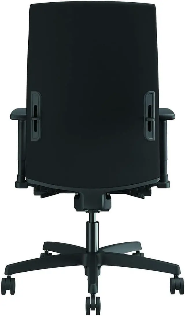 Alt view image 6 of 6 - HON Ignition Adjustable Arms Fabric Task Chair - Fabric Seat - Fabric Back - Black Frame - 5-star Base - Black - 27" Wid