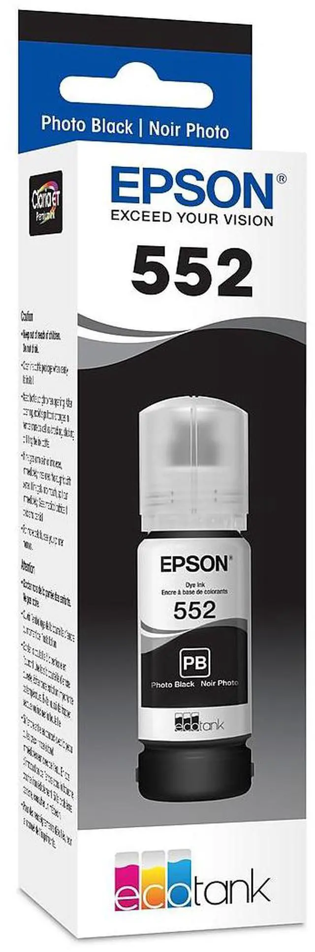 Alt view image 4 of 4 - Epson Claria ET Premium 552 Photo Black Ink T552120S