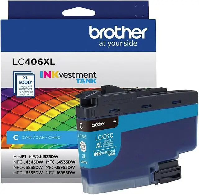 Alt view image 7 of 11 - LC406XLCS INKvestment High-Yield Ink 5000 Page-Yield Cyan