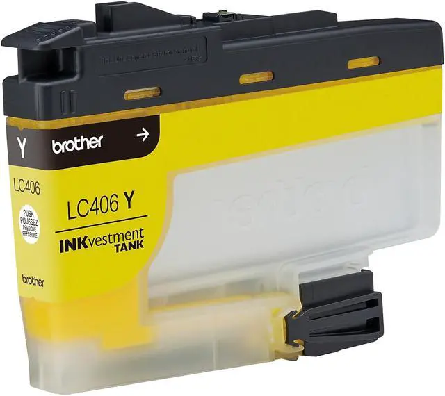 Alt view image 5 of 10 - Brother LC406YS INKvestment Ink 1500 Page-Yield Yellow