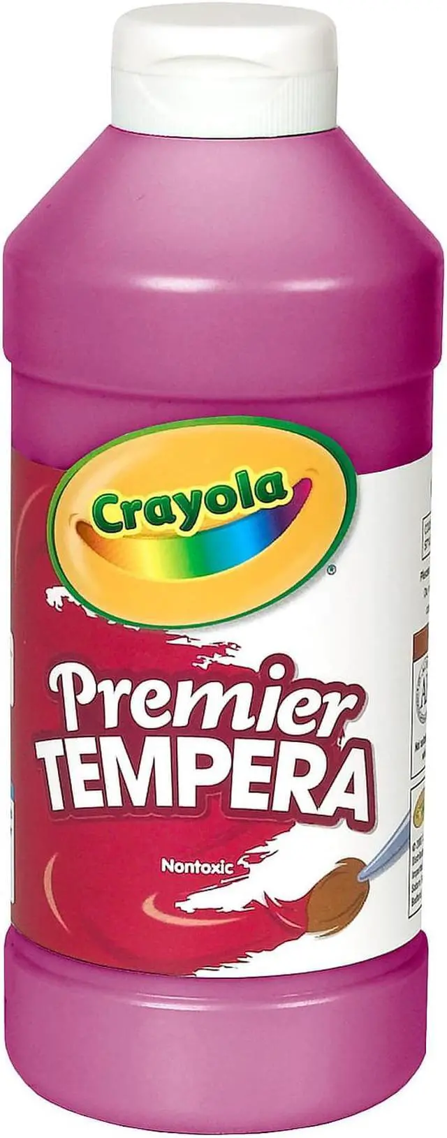 Alt view image 2 of 2 - Crayola Premier Tempera Paint Magenta 16 oz Bottle 541216069