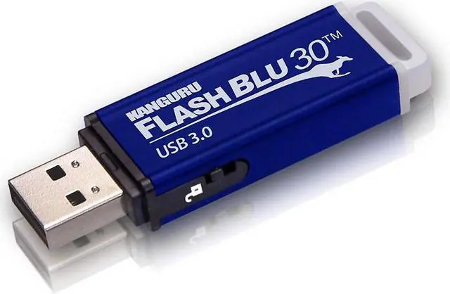 Alt view image 20 of 20 - Kanguru FlashBlu30 with Physical Write Protect Switch