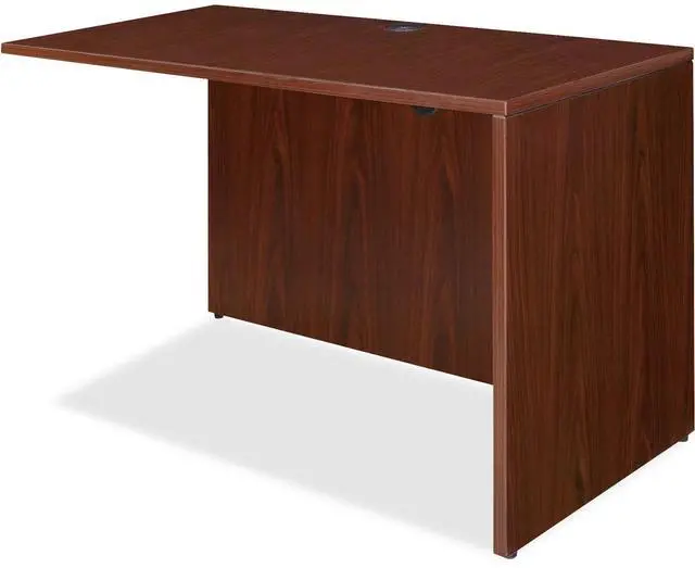 Alt view image 11 of 13 - Lorell Return Shell 48"x24"x29-1/2" Mahogany 69387