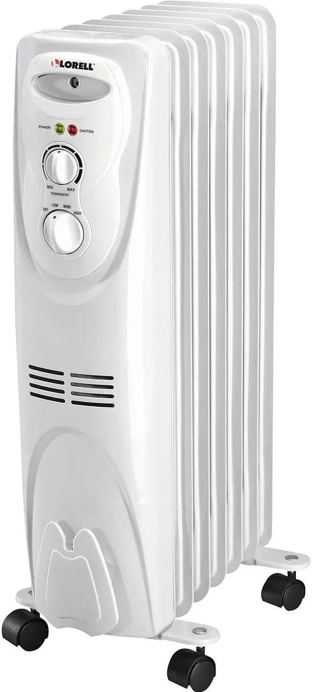 Alt view image 15 of 17 - Lorell 1500 Watt 3-Setting Oil Filled Heater - Oil Filled - Electric - 1500 W - 3 x Heat Settings - White  LLR29552