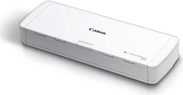Alt view image 2 of 17 - Canon ImageFORMULA R10 4861C001 Duplex Portable Document Scanner White