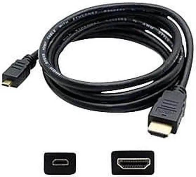 Alt view image 6 of 6 - 5PK 3ft HDMI 1.4 Male to Micro-HDMI 1.4 Male Black Cables For Resolution Up to 4096x2160 (DCI 4K) -
