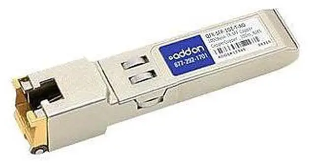 Alt view image 12 of 14 - AddOn Juniper Networks QFX-SFP-1GE-T Compatible 1000Base-TX SFP Transceiver (Copper, 100m, RJ-45)