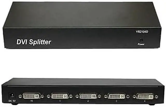 Alt view image 5 of 5 - 4xem 4-Port DVI Video Splitter 1900x1200 4XDVI4