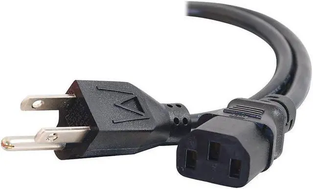 Alt view image 9 of 9 - C2G 14719 18 AWG Universal Power Cord - NEMA 5-15P to IEC320C13, TAA Compliant, Black (25 Feet, 7.62 Meters)