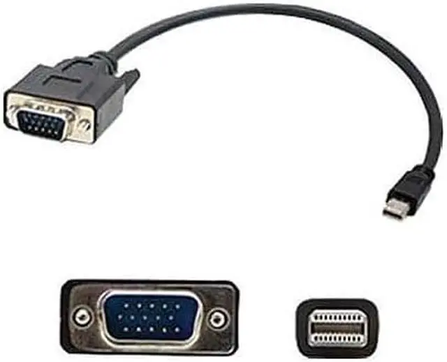 Alt view image 10 of 12 - 6Ft Mini-Displayport 1.1 Male To Vga Male Black Cable For Resolution Up To 1920X1200 (Wuxga)