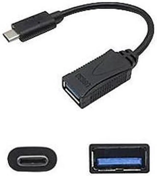 Alt view image 10 of 10 - Addon 5-Pack Of Usb 3.1 (C) Male To Usb 3.0 (A) Male Black Adapters