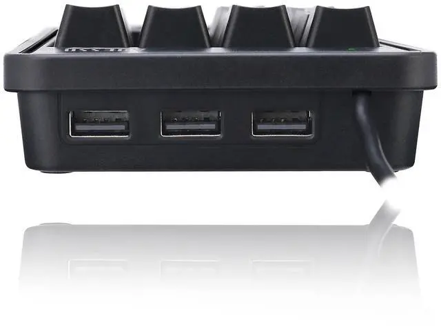Alt view image 16 of 19 - Adesso 19-Key Usb Numeric Keypad ,Built-In 3-Port  Usb Hubs , Durable  Mechnical