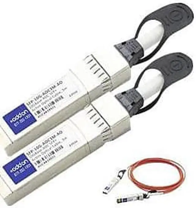 Alt view image 8 of 12 - AddOn Cisco SFP-10G-AOC3M Compatible TAA Compliant 10GBase-AOC SFP+ to SFP+ Direct Attach Cable 3m)