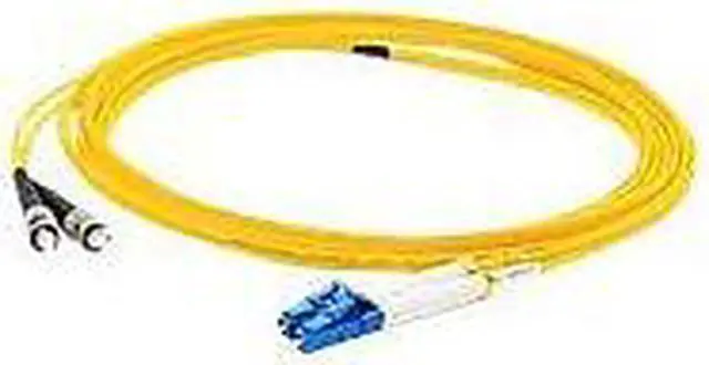 Alt view image 6 of 7 - AddOn ADD-ST-LC-1M9SMF 3.28 ft. Yellow Single-Mode fiber (SMF) Simplex SC/LC OS1 Yellow Patch Cable
