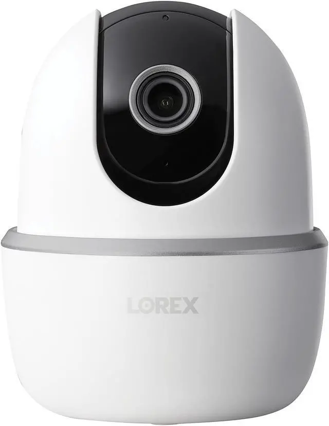 Alt view image 8 of 20 - lorex pan & tilt indoor security camera, wireless 2k wifi camera with person detection, two-way talk and smart home compatibility, 16gb microsd, 1 camera
