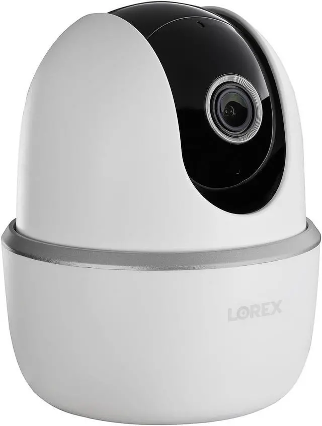 Alt view image 9 of 20 - lorex pan & tilt indoor security camera, wireless 2k wifi camera with person detection, two-way talk and smart home compatibility, 16gb microsd, 1 camera