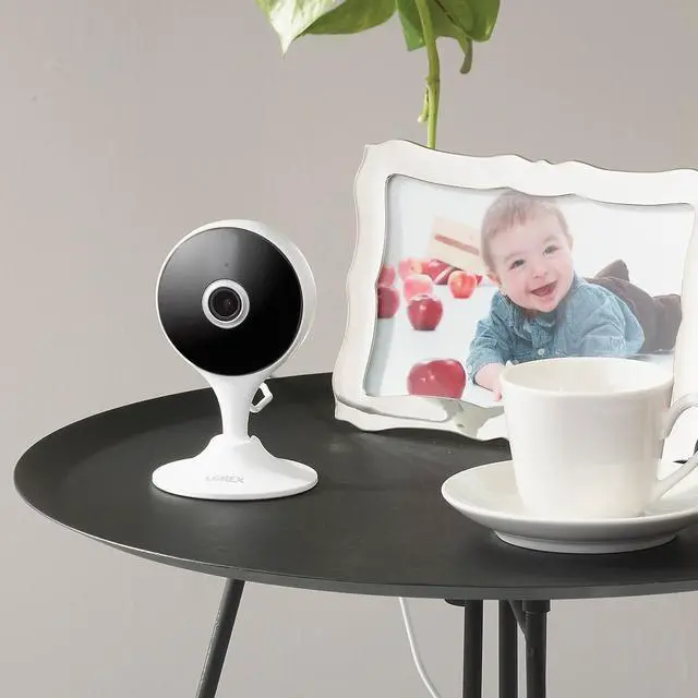 Alt view image 20 of 20 - lorex 2k smart indoor wi-fi security camera with two-way audio and person detection