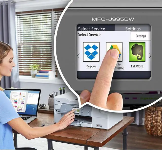 Alt view image 8 of 8 - Brother MFC-J995DWXL INKvestment Tank Duplex Color All-in-One Inkjet Printer with Mobile Printing and Up to 2-Years of Ink In-box