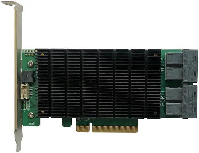 Alt view image 13 of 16 - HighPoint RR2840C PCI-Express 3.0 x8 Low Profile PCI-Express Controller Card