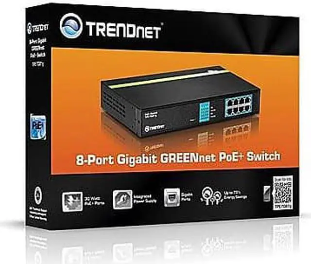 Alt view image 7 of 8 - TRENDNET INC TPE-TG81G 8-PORT POE RACK MOUNTABLE