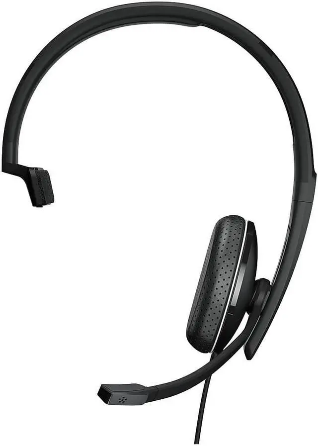 Alt view image 10 of 14 - EPOS | SENNHEISER ADAPT 135 II Headset - Stereo - Mini-phone (3.5mm) - Wired - 20 Hz - 20 kHz - On-ear - Monaural - 3.67 ft Cable - Noise Canceling - Black