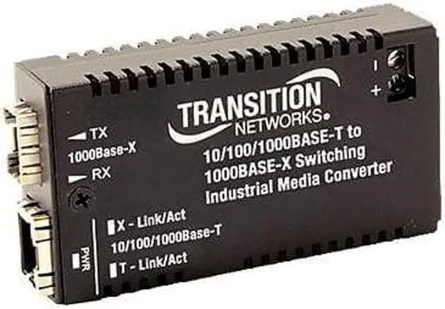 Alt view image 6 of 6 - Transition Networks Hardened Mini 10/100/1000 Bridging Media Converter