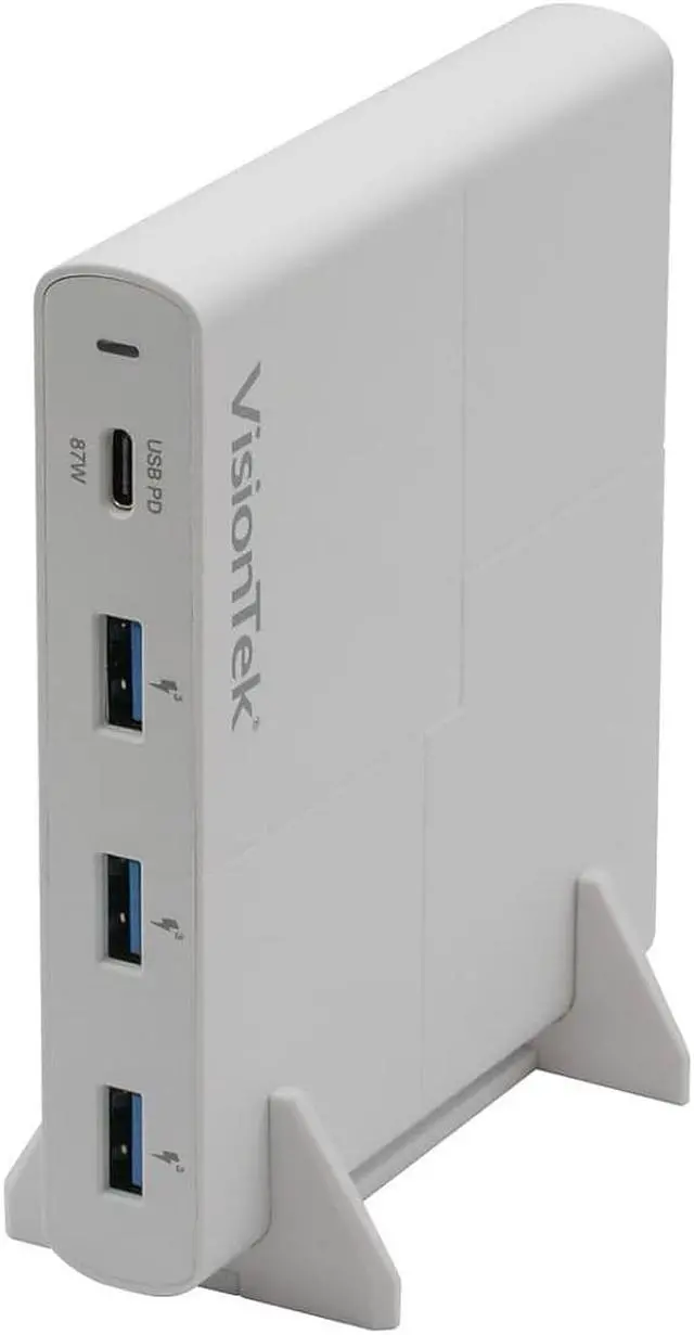 Alt view image 9 of 14 - VisionTek USB-C 90W Charger with USB 3.0 QC 901285