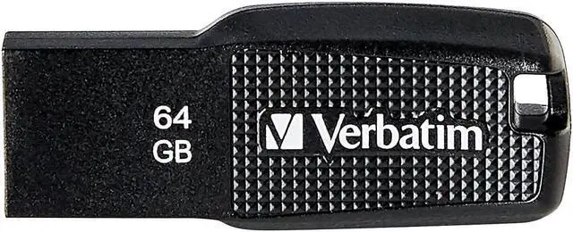 Alt view image 11 of 13 - Verbatim 64GB Ergo USB 2.0 Flash Drive - Black  70877