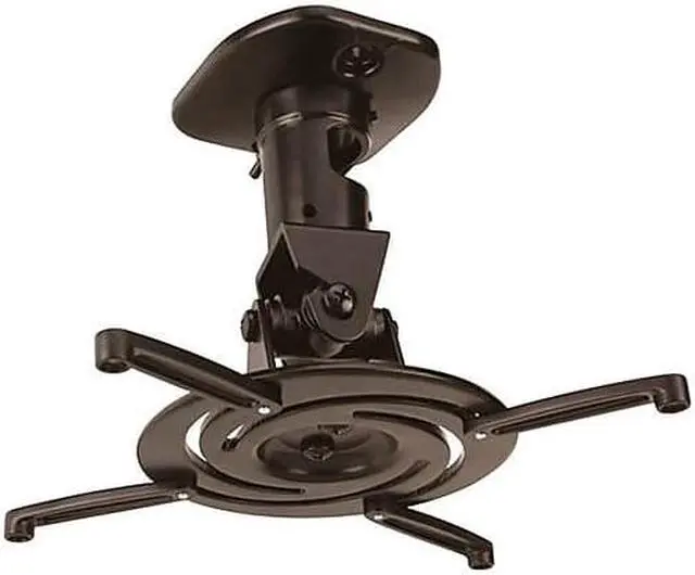Alt view image 11 of 11 - AMER NETWORKS AMRP100B UNIVERSAL PROJECTOR MOUNT BLACK